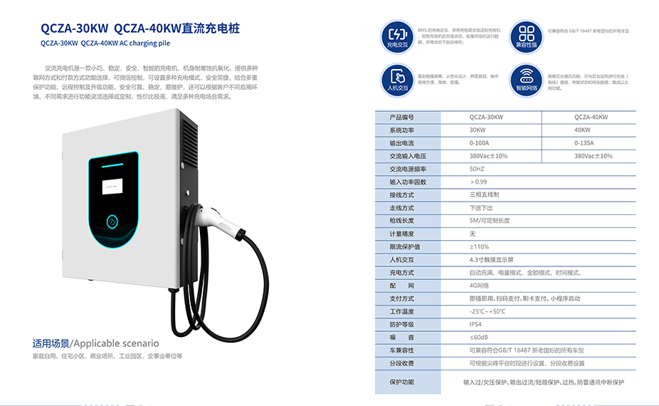 QCZA-30KW  QCZA-40KW直流充电桩(图1)
