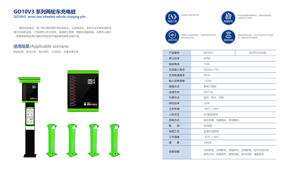 GO10V3系列电瓶车充电桩(图1)